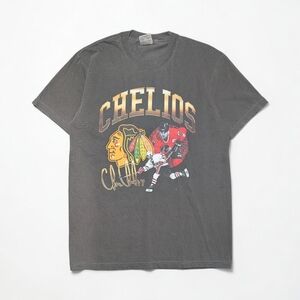 Comfort Colors Black Graphic 'Chelos' Hockey Tee